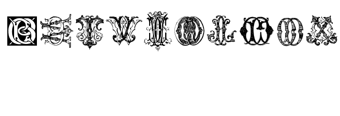 intellecta monograms random samples three.vfb 字体