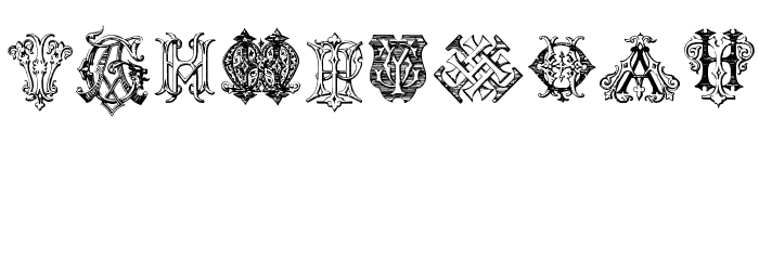 Intellecta Monograms Random Samples Twelve Font OTHER CHARS