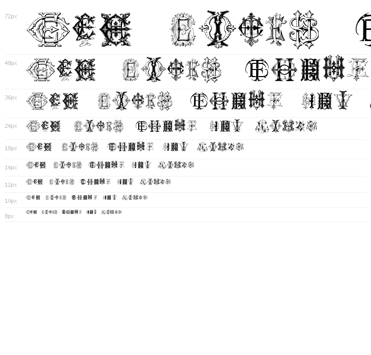 Intellecta Monograms Random Samples Twelve Waterfall