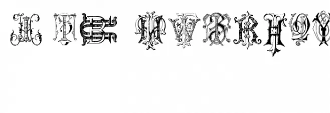 Intellecta Monograms Random Samples Two Font OTHER CHARS