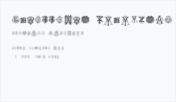 Intellecta Monograms Random Samples Two Business Card