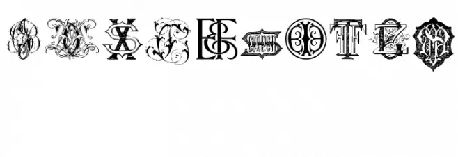 Intellecta Monograms Random Samples Font OTHER CHARS
