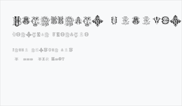 Intellecta Monograms Random Samples Business Card