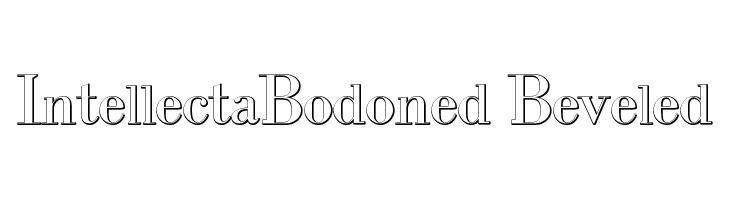 IntellectaBodoned Beveled Font