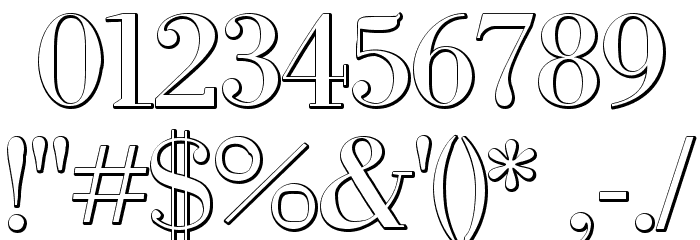IntellectaBodoned Beveled Schriftart Anderer Schreiben