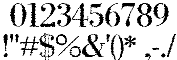 IntellectaBodoned Trash Font OTHER CHARS