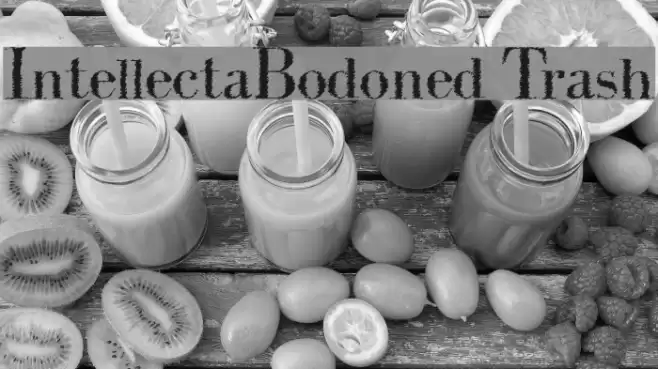 IntellectaBodoned Trash Schriftart examples