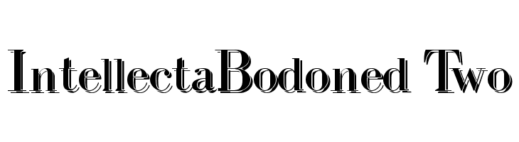 IntellectaBodoned Two Шрифта