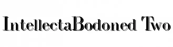 IntellectaBodoned Two  フリーフォントのダウンロード