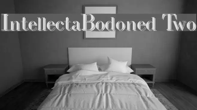 IntellectaBodoned Two Schriftart examples
