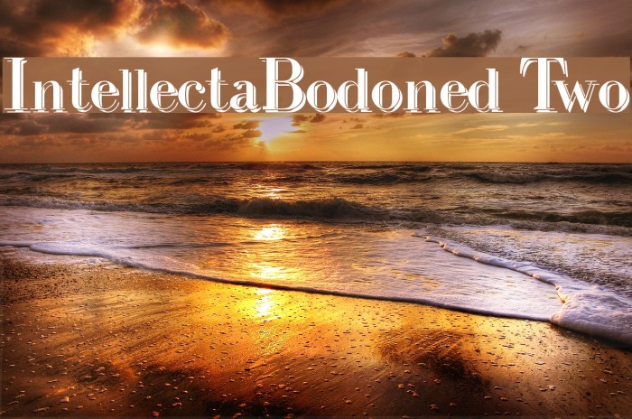 IntellectaBodoned Two Font examples