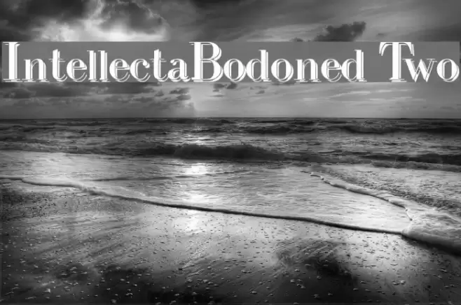 IntellectaBodoned Two Schriftart examples