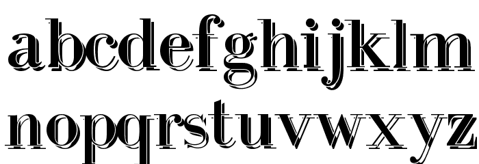 IntellectaBodoned Two Font LOWERCASE