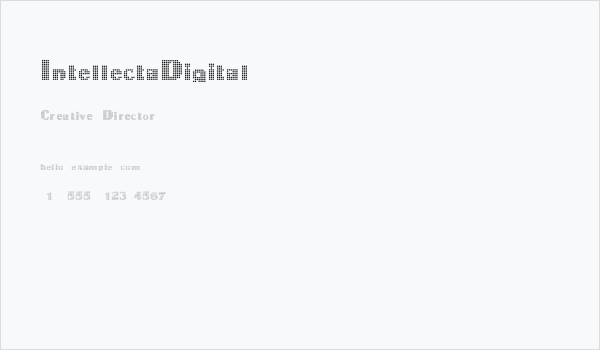 IntellectaDigital Business Card