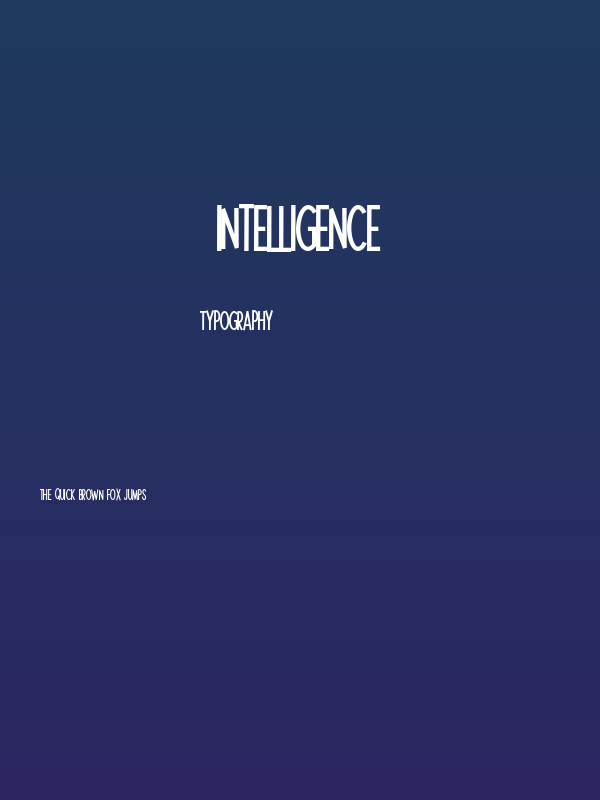 Intelligence Poster