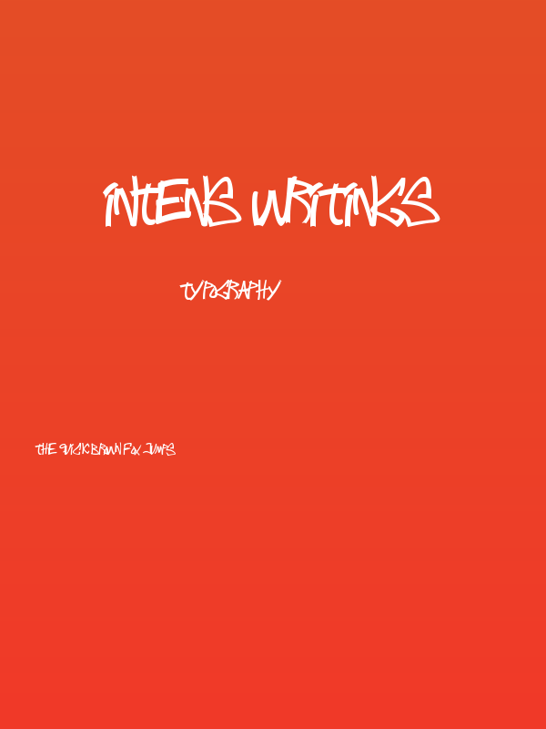 Intens writings Poster