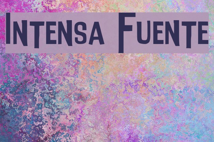 Intensa Fuente Font examples