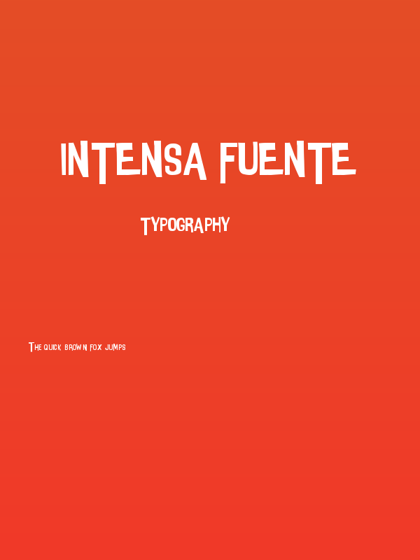 Intensa Fuente Poster