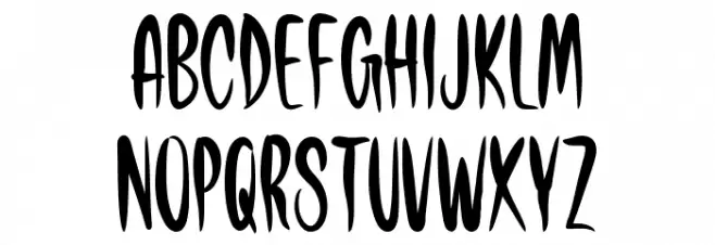 Intense Horror Schriftart Groß