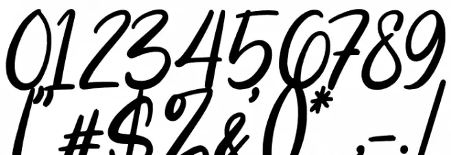 Intensity Font OTHER CHARS