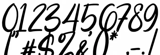 Intensity Font OTHER CHARS