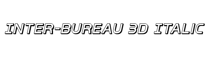Inter-Bureau 3D Italic Fuentes