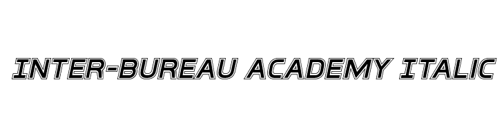 Inter-Bureau Academy Italic फ़ॉन्ट