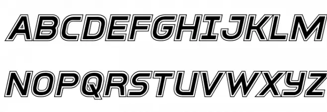 Inter-Bureau Academy Italic Polices MAJUSCULES