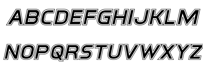 Inter-Bureau Academy Italic Font LOWERCASE