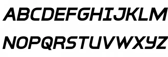 Inter-Bureau Bold Italic Fuentes MAYÚSCULAS