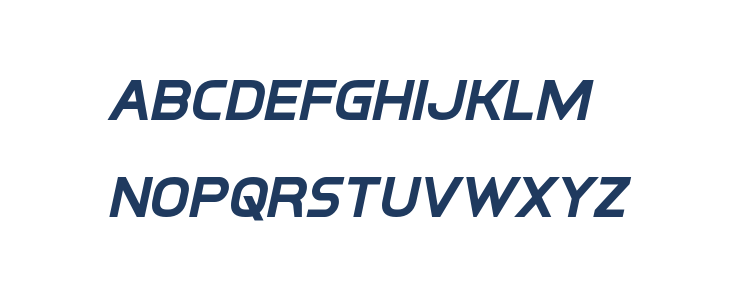 Inter-Bureau Bold Italic Lowercase