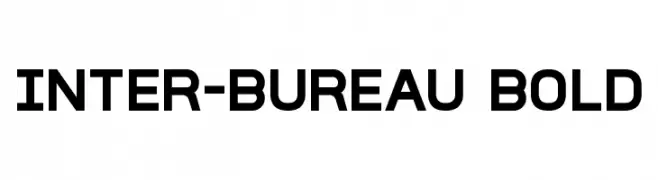 Inter-Bureau Bold  Frei Schriftart Herunterladen