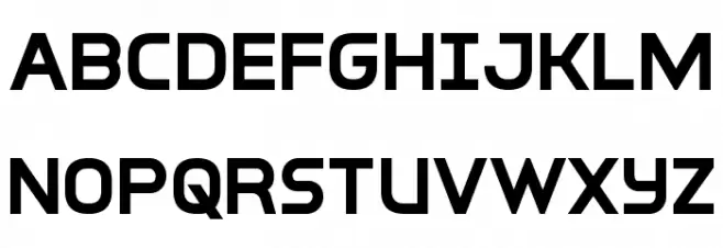 Inter-Bureau Bold Schriftart Groß