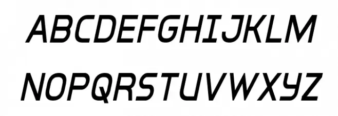 Inter-Bureau Condensed Italic Шрифта ВЕРХНИЙ