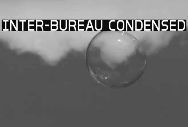 Inter-Bureau Condensed Font examples