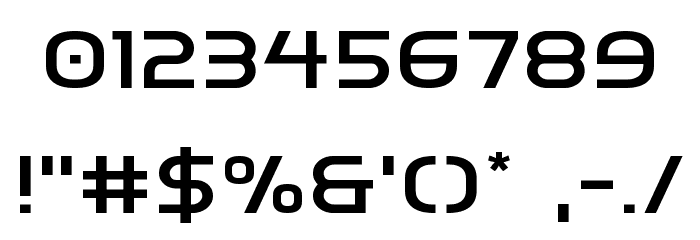 Inter-Bureau Expanded Font OTHER CHARS