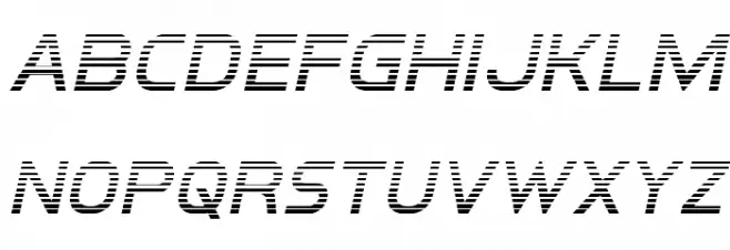 Inter-Bureau Gradient Italic Polices MINUSCULES