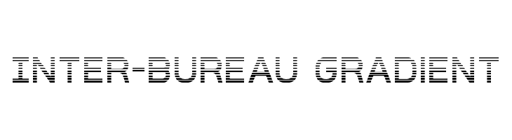 Inter-Bureau Gradient  免费字体下载