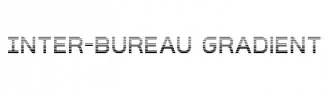 Inter-Bureau Gradient  Frei Schriftart Herunterladen