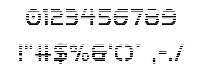 Inter-Bureau Gradient Font OTHER CHARS