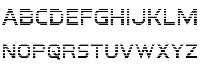 Inter-Bureau Gradient Font LOWERCASE