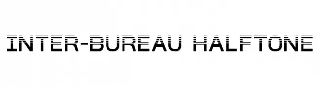 Inter-Bureau Halftone  Descarca Fonturi Gratis
