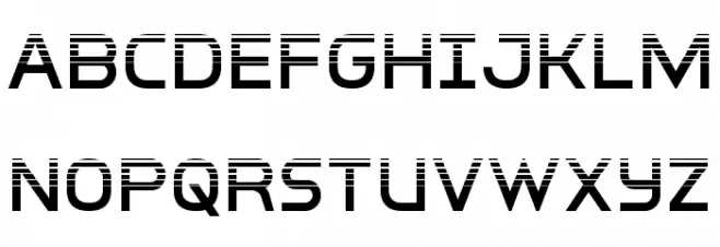 Inter-Bureau Halftone Schriftart Groß