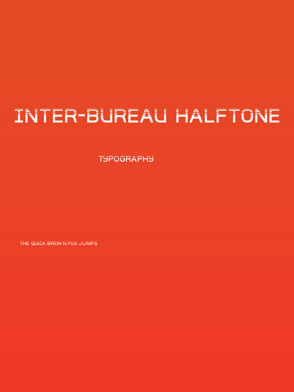Inter-Bureau Halftone Poster