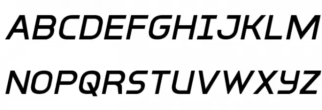 Inter-Bureau Italic Polices MAJUSCULES