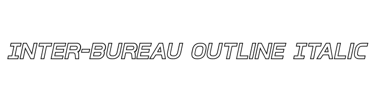 Inter-Bureau Outline Italic Fuentes