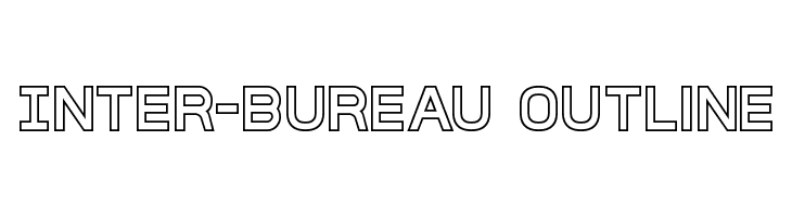 Inter-Bureau Outline 字体