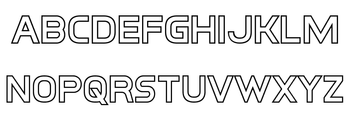 Inter-Bureau Outline 字体 小写