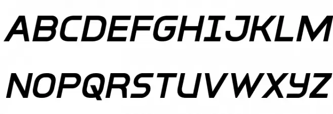 Inter-Bureau Semi-Bold Italic Caratteri MAIUSCOLE