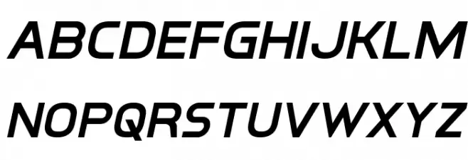 Inter-Bureau Semi-Bold Italic फ़ॉन्ट लोअरकेस